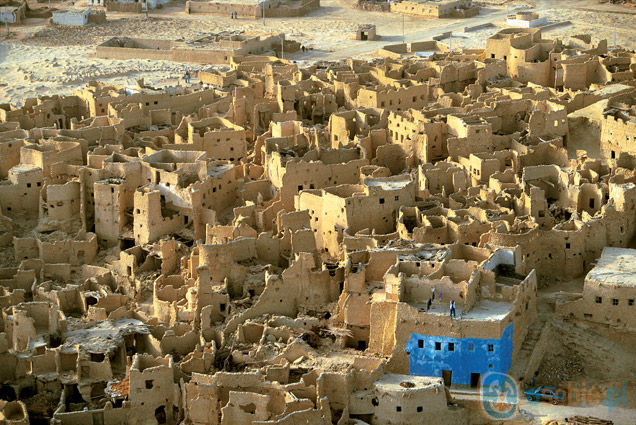 Ruines de la citadelle médiévale de Shali dans la ville de Siwa, Egypte.jpg